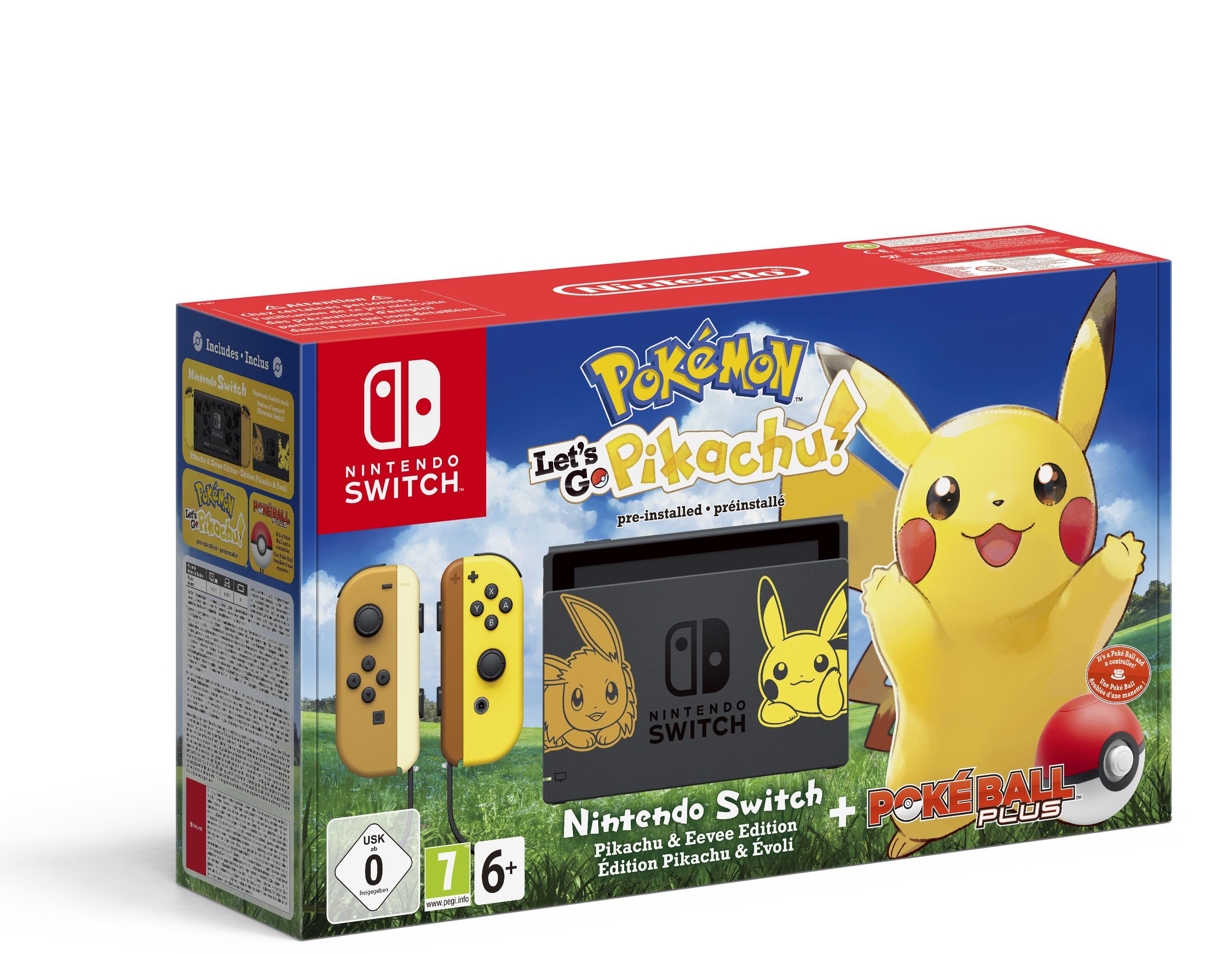 NINTENDO Nintendo Switch console Pokémon Let's Go Pikachu ed. + Pokéball Plus bundle